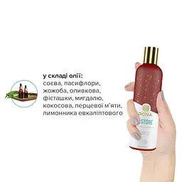 Натуральна масажна олія Dona Restore Peppermint & Eucalyptus (120 мл) з ефірними оліями - мініатюра 4