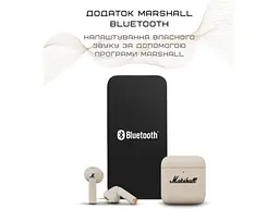 Навушники з мікрофоном Marshall Minor IV Cream (1007875) - мініатюра 9