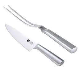 Набір ніж та виделка для м'яса Bergner Bbq lovers 2 предмети (BG-40220-MM)