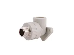 Кут Thermo Alliance 1/2" 90° d 20мм поліпропіленовий 1/2"З настінний, з кріпленням для поліпроп. труб (DSE501) - мініатюра 3