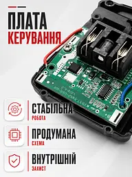 Акумулятор для електроінструменту 24 В Li-Ion перезаряджуваний чорний (49676144) - мініатюра 7