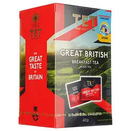 Чай чорний ТЕТ English Breakfast, 40 г (20 шт. х 2 г) (808301) - мініатюра 2