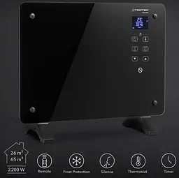 Тепловентилятор керамічний Trotec TFC 220 E 2200W Black (1410000690) - мініатюра 10