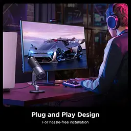 Мікрофон настільний UGREEN CM769 Desktop RGB 24-bit 96kHz ANS (USB-A) Вark Пray (UGR-35629) - мініатюра 5