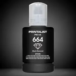 Чорнило PRINTALIST 664 для Epson L110/L210/L300 140г Black водорозчинне (PL664B) - мініатюра 6
