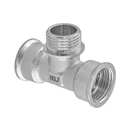 Трійник Nolf Nfc.T06FMF-N-1/2''FMF нікельований NF3098
