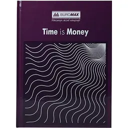 Книга обліку Buromax Time is money 96 аркушів в клітинку А4 фіолетовий (BM.2400-107)