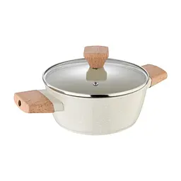 Каструля Bergner Naturally, з кришкою 20 см, 2.4 л (BG-34745-CR)
