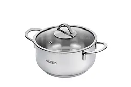 Каструля Ardesto зі скляною кришкою Black Mars 1.8л нержавіюча сталь kuh0014690 - мініатюра 2
