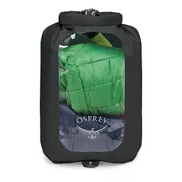 Гермомішок Osprey DrySack 12L w/Window Чорний - мініатюра 2