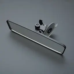 Автомобільне дзеркало на присосці салонне Elegant 240 х 65 мм присоска широкий огляд (EL 130 509) - мініатюра 3