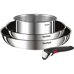 Набір посуду Ingenio Cook Eat, 4предмети, нержавіюча сталь, бакеліт, сталевий Tefal kuh0016920 - мініатюра 2