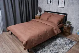 Комплект постільної білизни Moon&Star Бязь Gold Люкс Light Brown полуторний євро 160х220 наволочки 2х50х70
