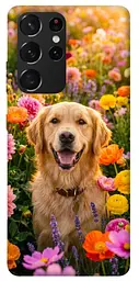 TPU чохол Demsky Flowery labrador для Samsung Galaxy S21 Ultra