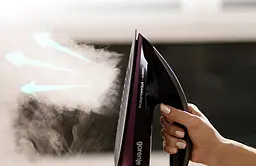 Праска Gorenje 2800 Вт 280 мл паровий удар 50 г вертикальне відпарювання антинакип керамічна підошва фіолетовий - мініатюра 7