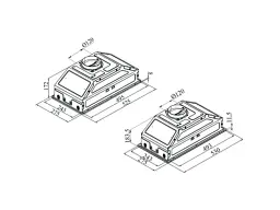 Витяжка вбудована Ardesto HFI-F700MW - мініатюра 3