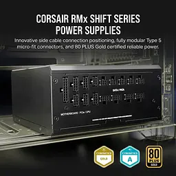 Блок живлення Corsair 750W RM750x Shift PCIE5 (CP-9020251-EU) - мініатюра 8