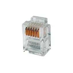 Конектор Eserver RJ12 6P6С, уп. 100шт (WT-6001D) - мініатюра 2