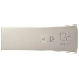 USB флеш накопичувач Samsung 128GB Bar Plus Silver USB 3.1 (MUF-128BE3/APC) - мініатюра 2