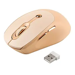 Бездротова мишка T-Wolf Q7 Elegant USB 2.4GHz 1000-2400DPI Молочний - мініатюра 3