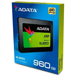 Накопичувач SSD Adata Sata 2.5" 1Tb (960GB) Ultimate SU650 Silicon Motion 3D TLC (ASU650SS-960GT-R) - мініатюра 6