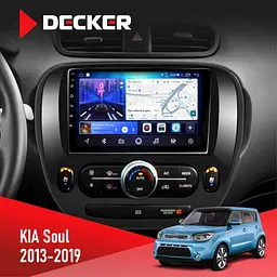 Штатна магнітола KIA Soul 2013-2019 Decker D9-006 4x64, 4G Decker (НФ-00004868)