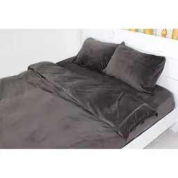 Постільна білизна MirSon Велюр Winter Frost 28-0003 Brown Velvet King Size (2200003993622) - мініатюра 2