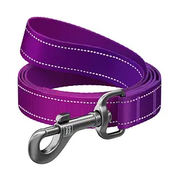 Повідець для собак WAUDOG Nylon Mono, світловідбивний M фіолетовий (52189) - мініатюра 2