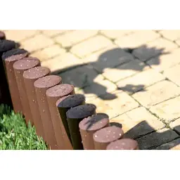 Палісад Prosperplast Palisada трубчатий 2.4 м коричневий (IPALPLUS-R222) - мініатюра 5