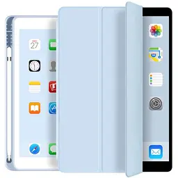Чохол-книжка CDK для Apple iPad 10.2" 9gen 2021 екокожа/силікон Smart Case cлот стилус (011189) white ice