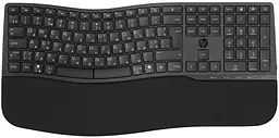 Клавіатура мембранна 680 Comfort Dual-Mode 111key, BT, EN/UK, чорний HP teh0013875