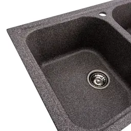 Кухонна мийка Platinum 7950 Equatoria гранітна глянцева з кріпленням 79x50 см мікс (000035792) - мініатюра 3