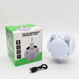 Акумуляторна кемпінгова LED-лампа з сонячною панелью Bailong 100W BL-2029 USB - мініатюра 9