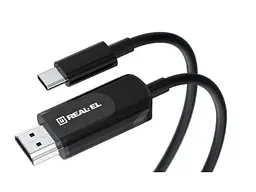 Кабель REAL-EL CHD-180 USB Type-C - HDMI 1.8м Black (EL123500044)