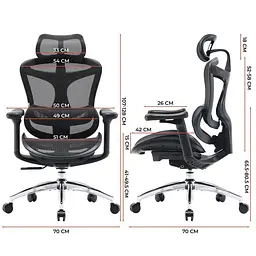 Ігрове крісло Sihoo DORO C300L Mesh Black (DORO-C300L-A3-101) - мініатюра 10