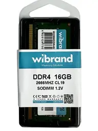 Пам'ять SO-DIMM, DDR4, 16Gb, 2666 MHz, Wibrand, 1.2V, CL19 (WI2666DDR4S/16GB) - мініатюра 2