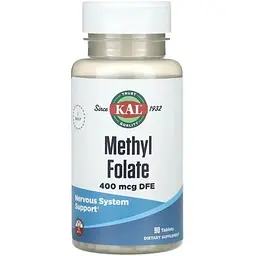 Амінокислота Methyl Folate 400 mcg, 90 таблеток KAL vit0003997