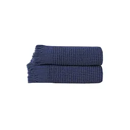 Рушник Lotus Home - Rius navy синій 50x100 - мініатюра 7