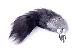 Анальна пробка Boss Fox TAIL Black XXL 9 см (чорний) - мініатюра 6