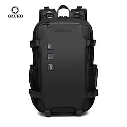 Рюкзак міський Ozuko 9388 діловий офісний з USB портом та відсіком для ноутбука до 15.6' 17л Black (19357)