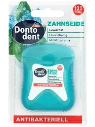 Зубна нитка Dontodent Antibakteriell 100 м