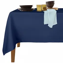 Набір скатертина з серветками Cosas Dark Blue & Skyey 140х180 см (Set_ClDarkBlue_35SerLightBlue)