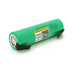Акумулятор 18650 2500mah (2450-2650mah), 3.7V(2.75-4.2V), Green Liitokala (Lii-25R-N) - мініатюра 2