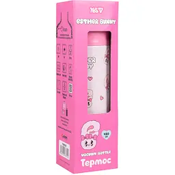 Термос Yes Esther Bunny 420 мл рожевий (708929) - мініатюра 6