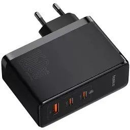 Мережевий зарядний пристрій Baseus GaN5 Pro Digital Fast Charger 2Type-C+USB 160W  +  Cable Type-C to Type-C P10110825113-00 Black - мініатюра 3