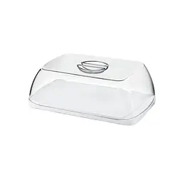 Блюдо для закусок Guzzini Forme Casa з кришкою сірий (13875033)