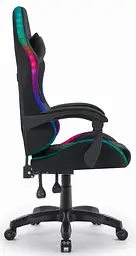 Комп'ютерне крісло Hell's HC-1000 Black LED (тканина) - мініатюра 5
