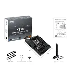 Материнcька плата X870 MAX GAMING WIFI7 sAM5 X870 4xDDR5 M.2 HDMI USB Type-C Wi-Fi BT ATX Asus teh0019035 - мініатюра 3