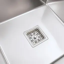 Кухонна мийка Platinum Handmade 780х440х230 L з нержавіючої сталі 3 мм квадратний сифон прямокутна - мініатюра 6