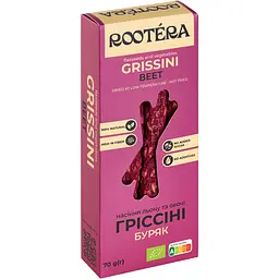 Грисіні Rootéra з буряком 70 г 
